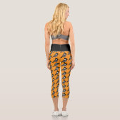 Birdorable Weißohrbülbül Capri Leggings (Rückseite)