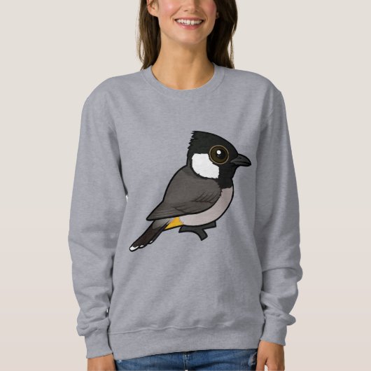 Birdorable Weißohrbülbül Sweatshirt (Vorderseite)