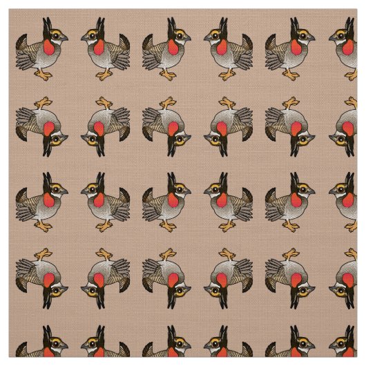 Birdorable wenig Grasland-Huhn Stoff (Muster)