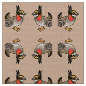 Birdorable wenig Grasland-Huhn Stoff (Nahaufnahme)