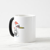 Birdorable Western Grebe Santa Verwandlungstasse (Vorderseite Links)