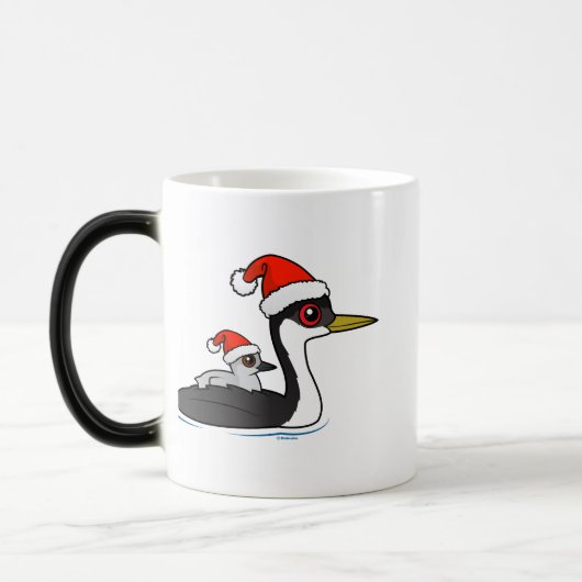 Birdorable Western Grebe Santa Verwandlungstasse (Links)