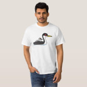 Birdorable WesternGrebe mit Baby T-Shirt (Vorne ganz)