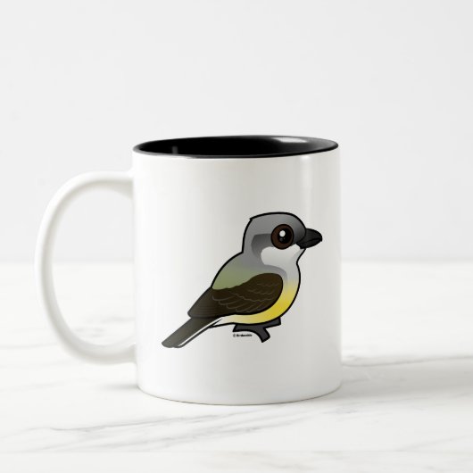 Birdorable WesternKingbird Zweifarbige Tasse (Links)