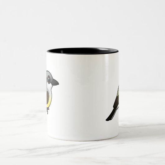 Birdorable WesternKingbird Zweifarbige Tasse (Mittel)