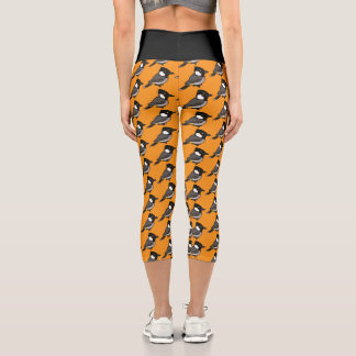Birdorable White-eared Bulbul Capri Leggings