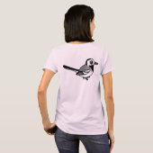 Birdorable White Wagtail T-Shirt (Schwarz voll)