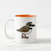Birdorable Wilsons Regenpfeifer Zweifarbige Tasse (Links)