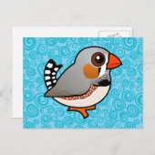Birdorable Zebra Finch Postkarte (Vorne/Hinten)
