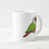 Birdorable Zimt Grünes-cheeked Conure Jumbo-Tasse (Vorderseite Rechts)
