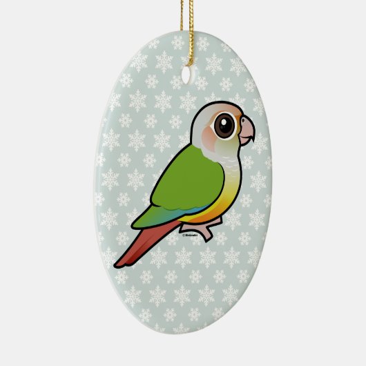 Birdorable Zimt Grünes-cheeked Conure Keramikornament (Rechts)