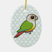 Birdorable Zimt Grünes-cheeked Conure Keramikornament (Vorne)