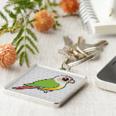 Birdorable Zimt Grünes-cheeked Conure Schlüsselanhänger (Seite)