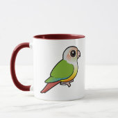 Birdorable Zimt Grünes-cheeked Conure Tasse (Links)