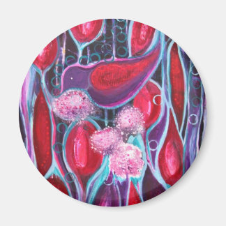 Birds a Bloom' Original ART Reproduktion Magnet