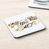 Birds and autumn getränkeuntersetzer (Linke Seite)