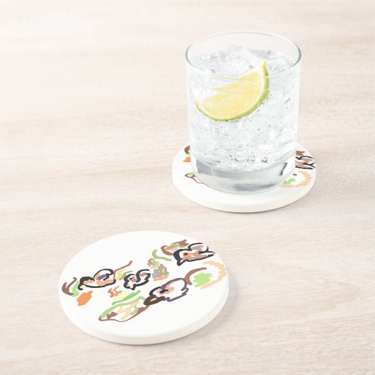 Birds and autumn getränkeuntersetzer (Seite)