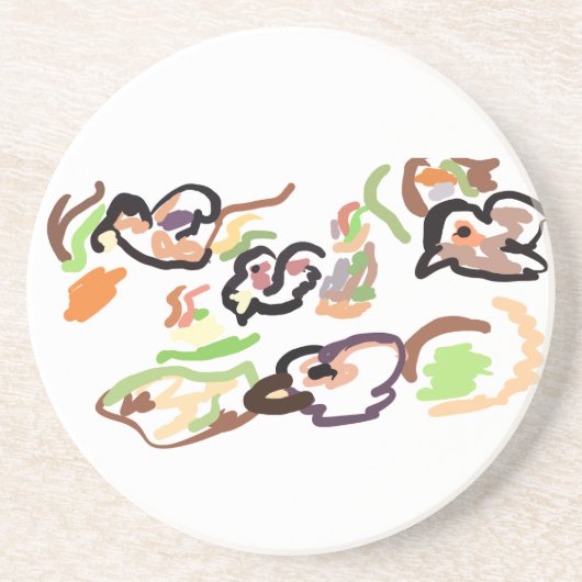 Birds and autumn getränkeuntersetzer (Vorne)