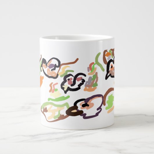 Birds and autumn Jumbo-Tasse (Vorderseite)