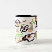 Birds and autumn zweifarbige tasse (Mittel)