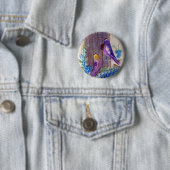 Birds and Bird House Birthday Button (Beispiel)