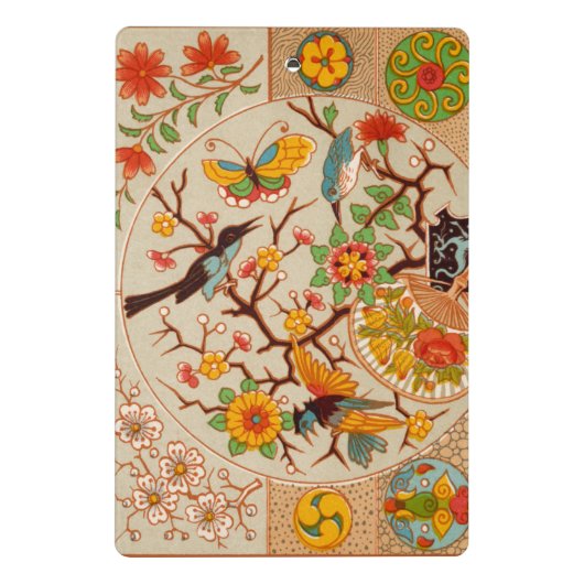 Birds and Butterflies Mini Clipboard Mini Klemmbrett (Rückseite)