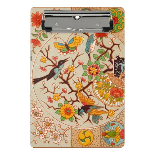 Birds and Butterflies Mini Clipboard Mini Klemmbrett (Vorderseite)