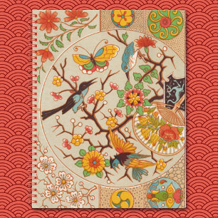 Birds and Butterflies SpiralNotebook Notizblock