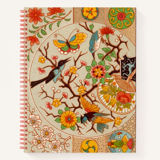 Birds and Butterflies SpiralNotebook Notizblock (Vorderseite)