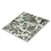 Birds and cherry blossom on white fliese (Seite)