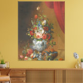 Birds And Fruit On A Ledge Below Leinwanddruck (Insitu (Wohnzimmer))