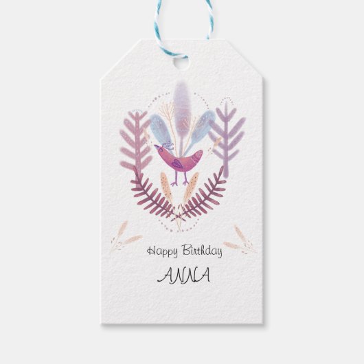 birds and plants geschenkanhänger (Vorderseite)