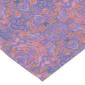 Birds Arabesque Oriental Bohemisch Boho Blue Orang Kurzer Tischläufer (Ecke)