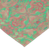 Birds Arabesque Oriental Bohemisch Boho Red Green Tischdecke (Schrägansicht)