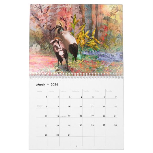 BIRDS ART KALENDER (Mär 2026)