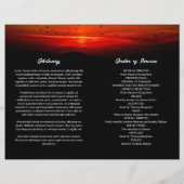 Birds at Sunrise Memorial Beerdigung Programm (Rückseite)