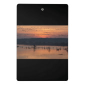 Birds at sunrise mini klemmbrett (Rückseite)
