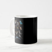 Birds Birdlover Birdwatcher Ornithologin Robin Wr Kaffeetasse (Vorderseite Links)