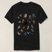 Birds Birdlover Birdwatcher Ornithologin Robin Wr T-Shirt (Design vorne)