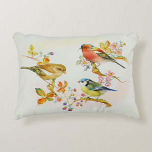 Birds-Blue Tit, Chaffinch, Greenfinch Dekokissen