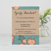 Birds Blume Hokusai Japanische Kunst Einladung (Stehend Vorderseite)