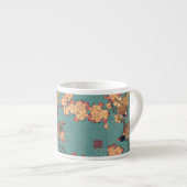 Birds Blume Hokusai Japanische Kunst Espressotasse (Vorderseite Rechts)