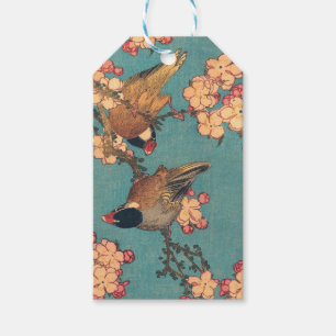 Birds Blume Hokusai Japanische Kunst Geschenkanhänger