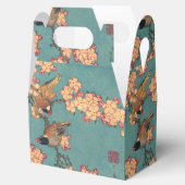 Birds Blume Hokusai Japanische Kunst Geschenkschachtel (Geöffnet)