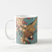Birds Blume Hokusai Japanische Kunst Kaffeetasse (Links)