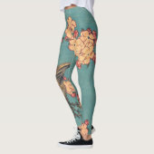 Birds Blume Hokusai Japanische Kunst Leggings (Links)