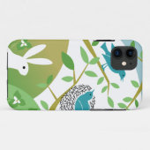 Birds & Bunny Spring iPhone Case (Rückseite (Horizontal))