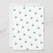 Birds Card Dusche zum 50. Jahrestag Einladung (Rückseite)