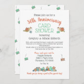 Birds Card Dusche zum 50. Jahrestag Einladung (Vorne/Hinten)