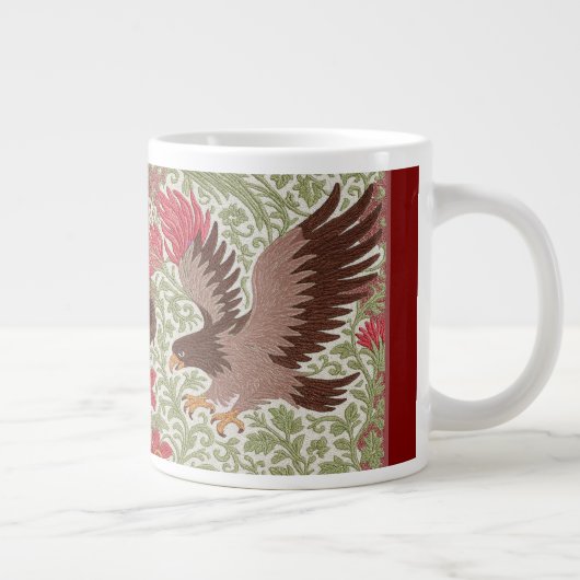 Birds Coffee Cup Aussehen Kunst & Handwerk Jumbo-Tasse (Rechts)